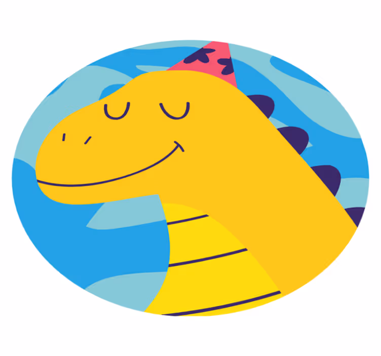 Téma dinosauří párty Vinylový koberec pro děti - TenStickers