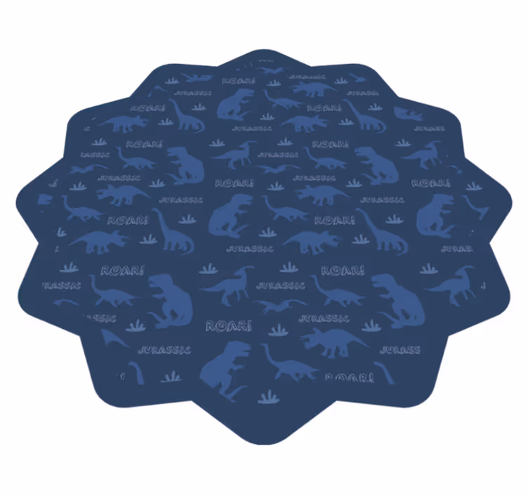Obrysy dinosaurů Ostatní Vinylový koberec - TenStickers