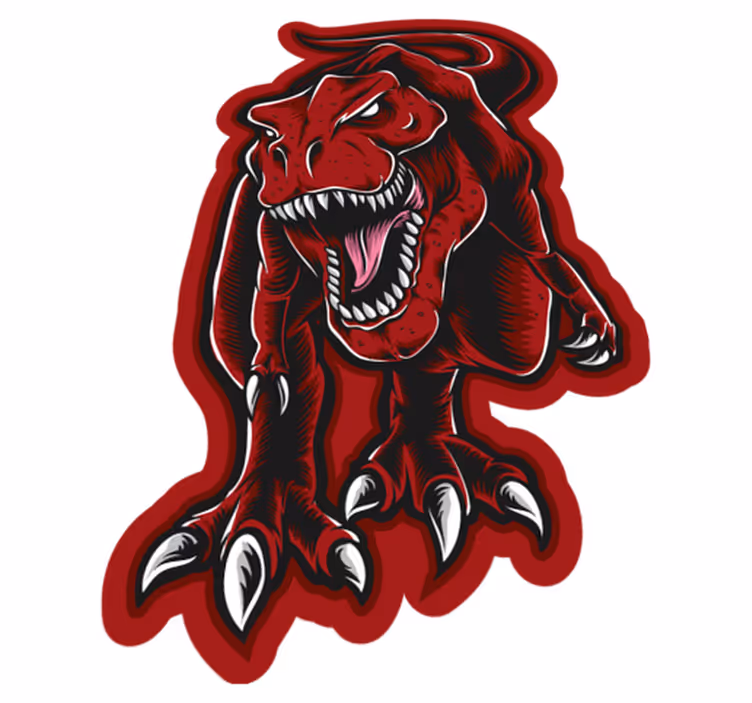 Děsivý zvířecí koberec t-rex - TenStickers