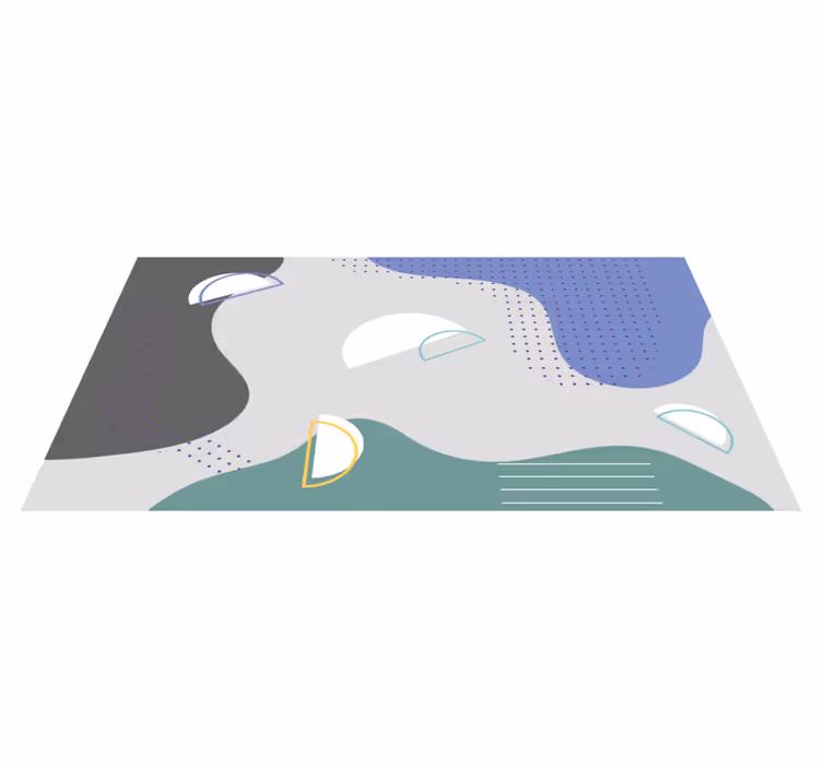 Běžci na chodbě geometrický moderní vzor - TenStickers