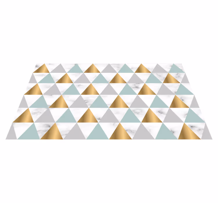 Mramor trojúhelník geometrie chodby běžců - TenStickers