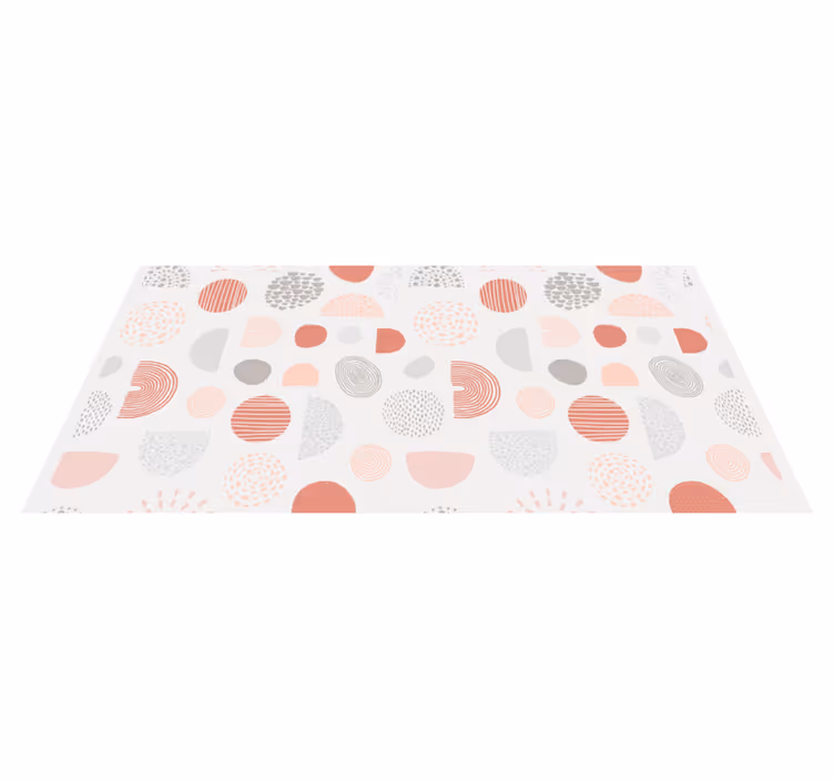 Kruhový geometrický vzor chodby běžců - TenStickers