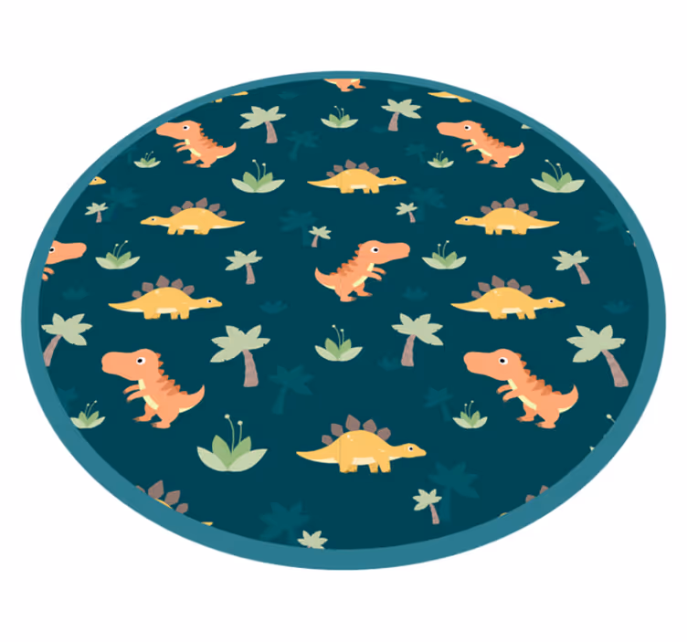 Roztomilý dinosauři pro děti vinylový koberec - TenStickers
