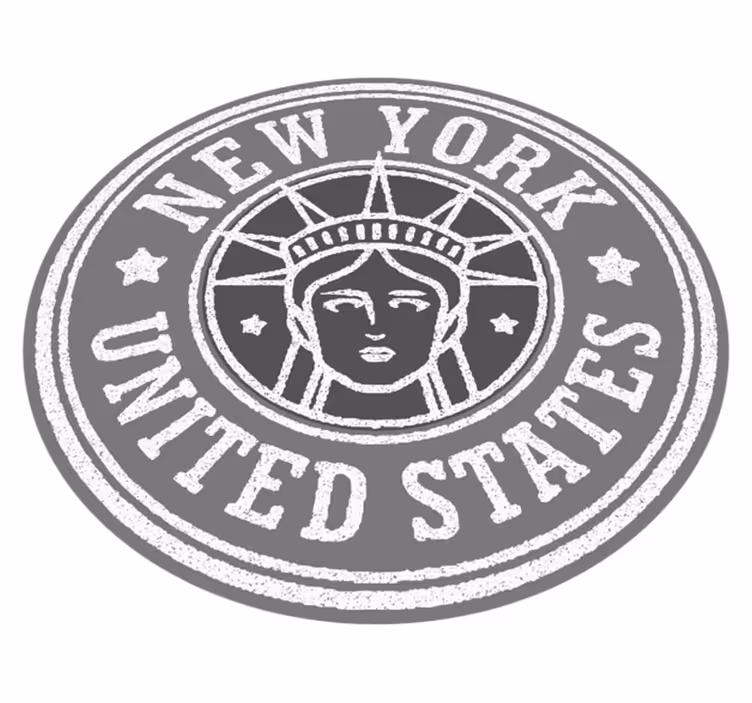 New york razítko vintage koberec - TenStickers