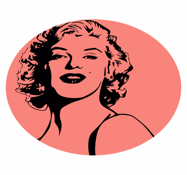 Vinylový koberec marilyn monroe - TenStickers