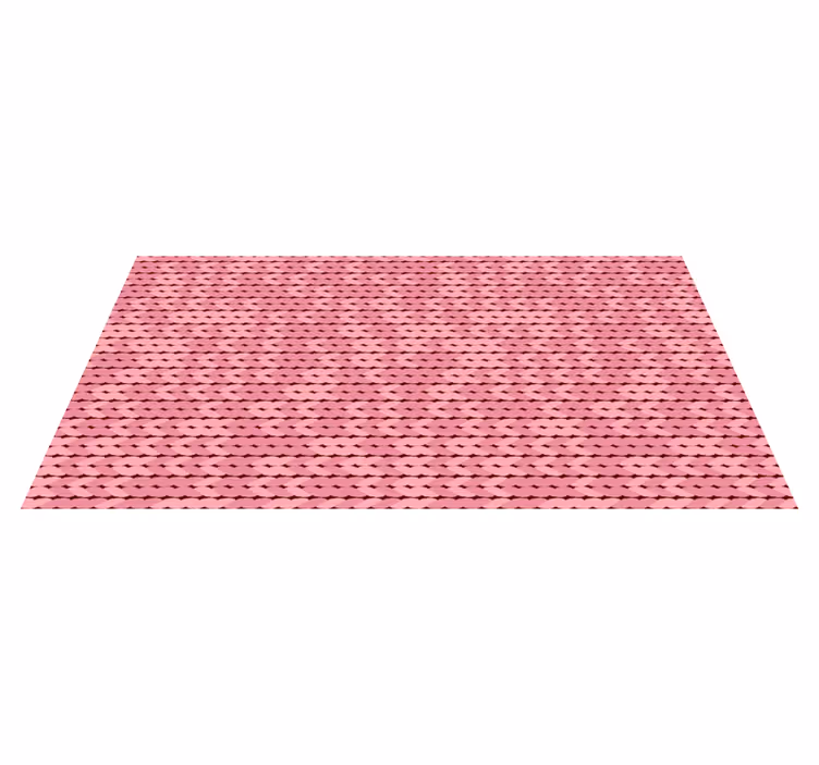 Růžová lana s minimálním designem koberce - TenStickers