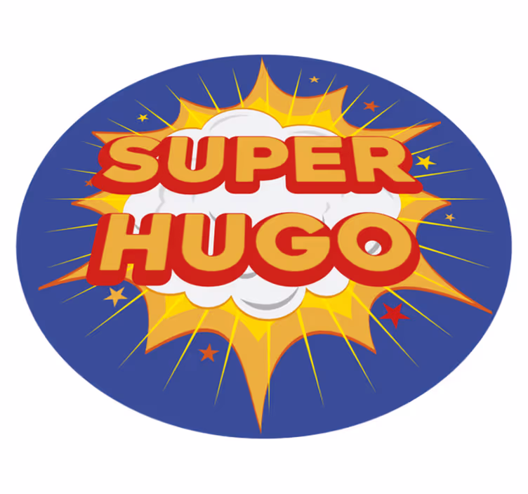 Výbuch superhrdiny Vinylový koberec se jmény - TenStickers