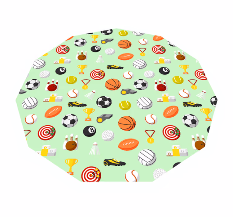 Sportovní tematikou Vinylová hrací podložka - TenStickers