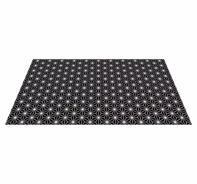 černé a bílé koberce s geometrickými diamanty - TenStickers