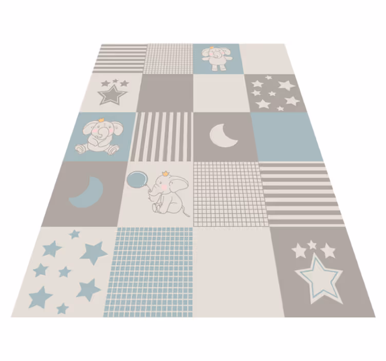 Patchwork školka Vinylový koberec do školky - TenStickers