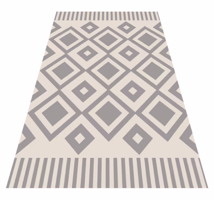 šedé elegantní tvary Geometrický vinylový koberec - TenStickers