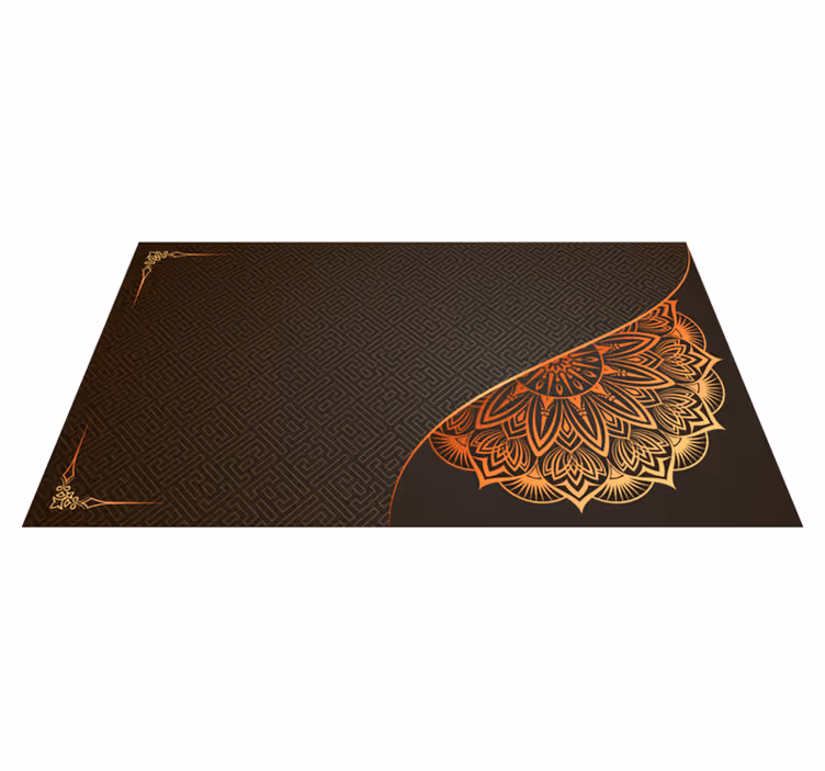Design rohu mandaly Mandala vinylový koberec - TenStickers