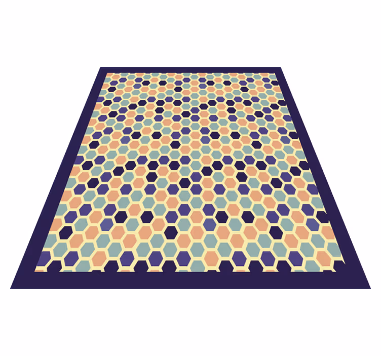 šestihranná mozaika Geometrický vinylový koberec - TenStickers