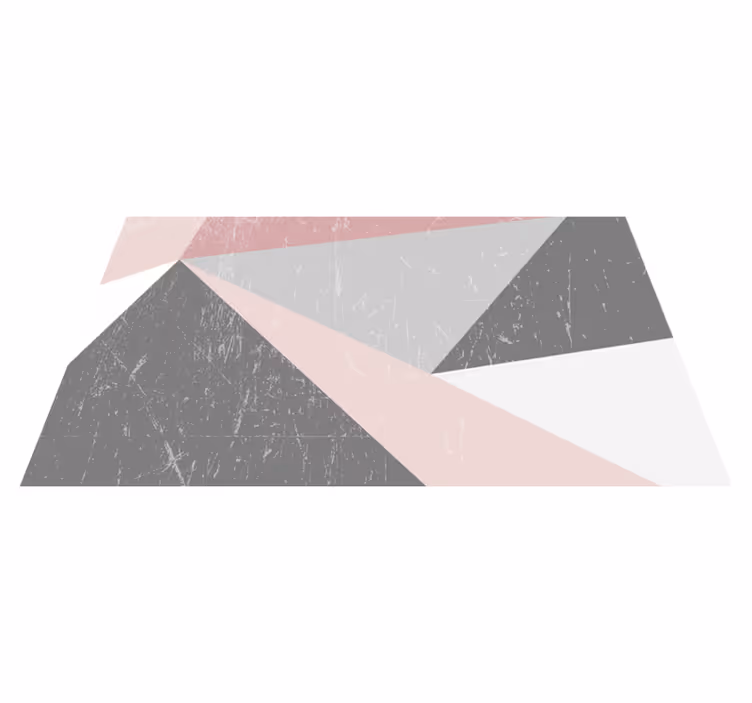 Překrytí geometrických tvarů Geometrický vinylový koberec - TenStickers