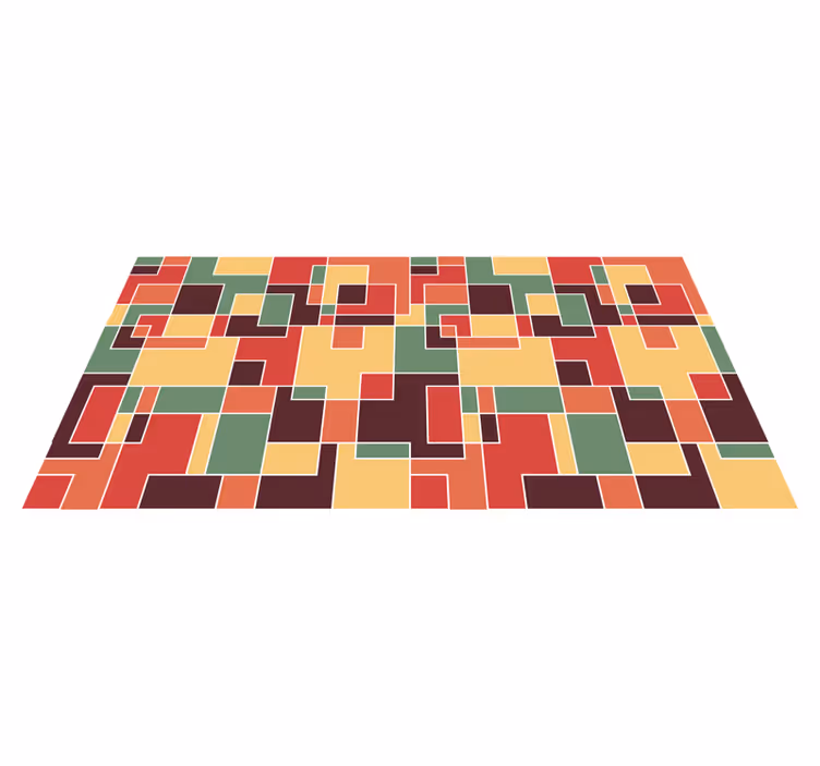 Dlaždice s geometrickými obdélníky - TenStickers