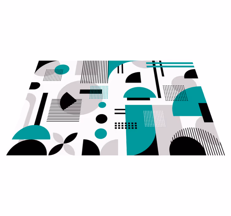 Moderní vinylový koberec s geometrickým tvarem - TenStickers