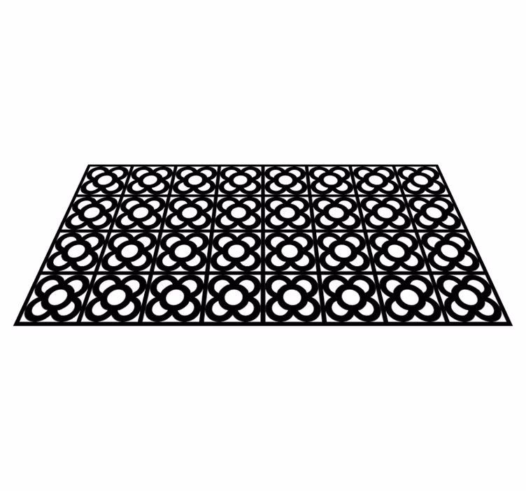 Kruhové motivy Geometrický vinylový koberec - TenStickers