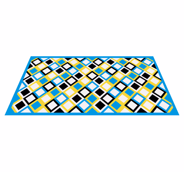 Geometrický vzor argyle Geometrický vinylový koberec - TenStickers