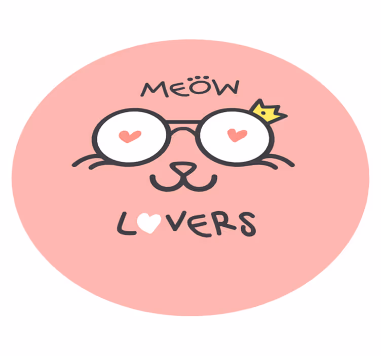 šťastné koťátko s dětským vinylovým kobercem - TenStickers