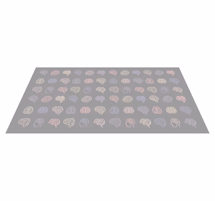 Vzdělávací mozkové vzorce Ostatní Vinylový koberec - TenStickers