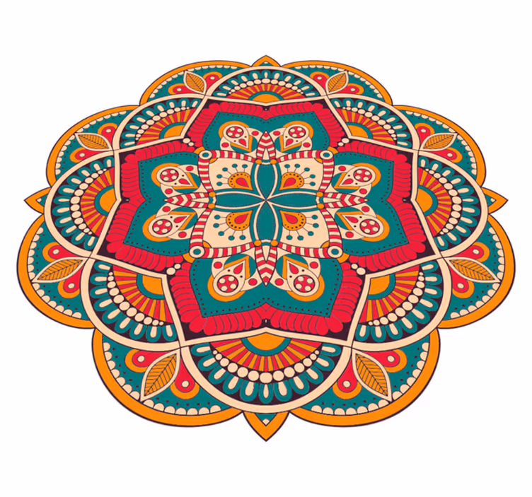 Marocká mandala vinylový koberec - TenStickers