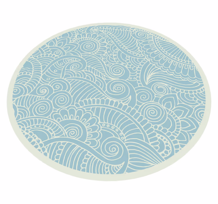 Nautical mandala vinylový koberec - TenStickers