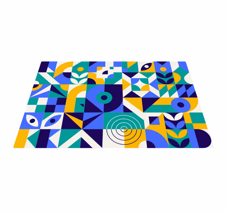 Moderní barevný vzor moderní koberec - TenStickers