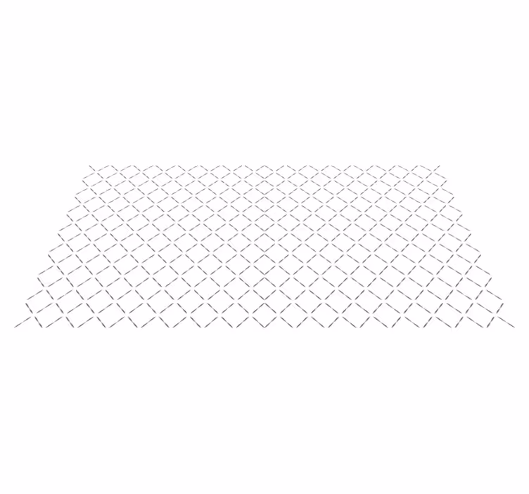 Vzor spojité čáry Geometrický vinylový koberec - TenStickers
