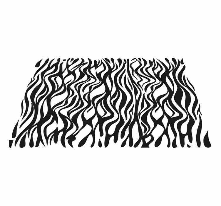 Vinylový koberec zebra na zvířecím tisku - TenStickers