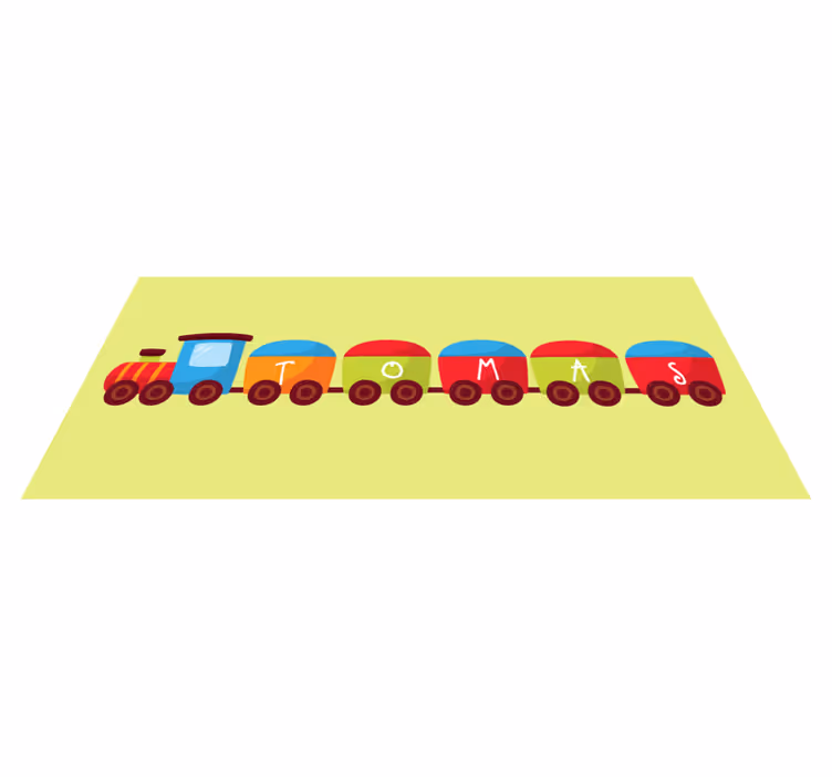 Vlak s dětským vinylovým kobercem - TenStickers