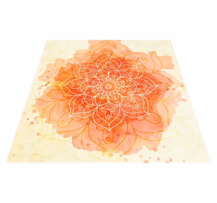 Lotosový mandala design květinový koberec - TenStickers