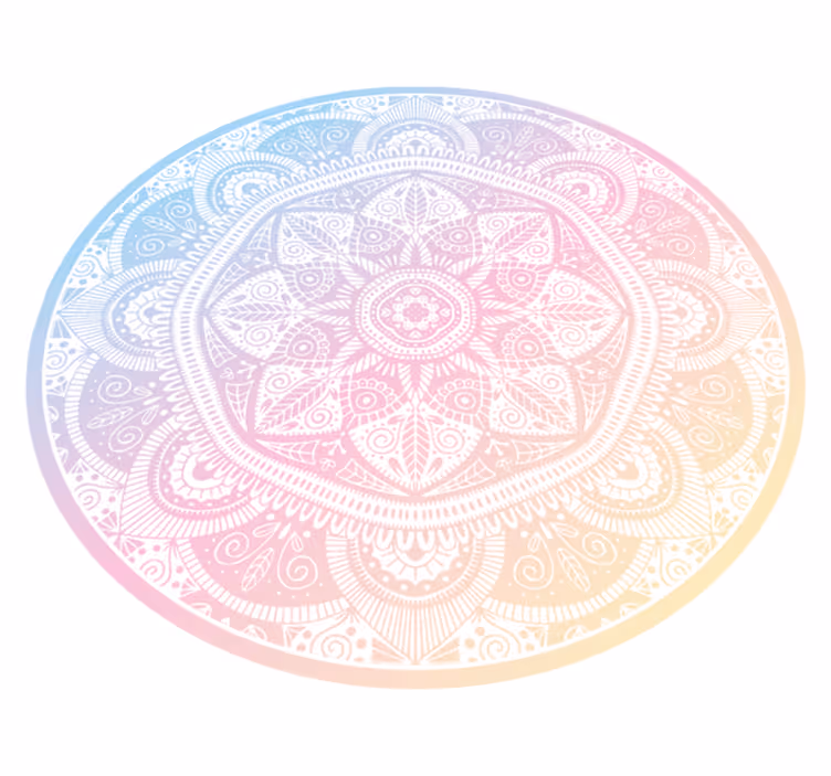 Složitý vzor mandala vinylový koberec - TenStickers