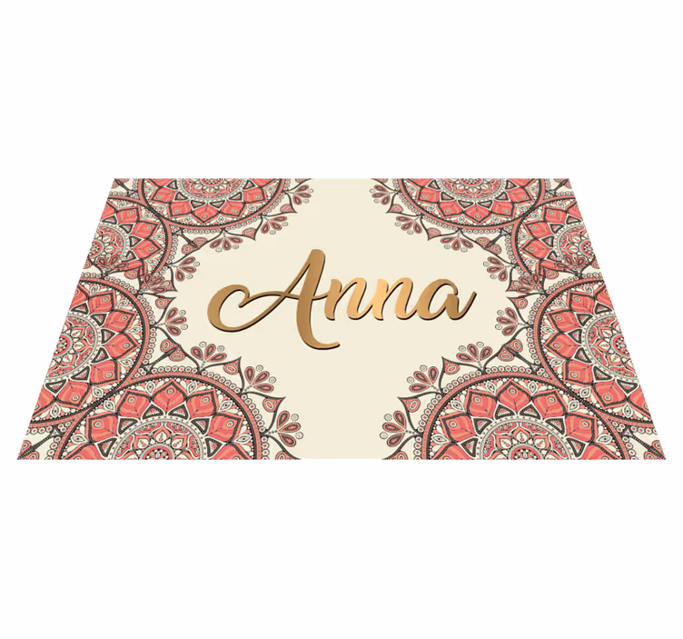 Orientální mandala design mandala vinylový koberec - TenStickers