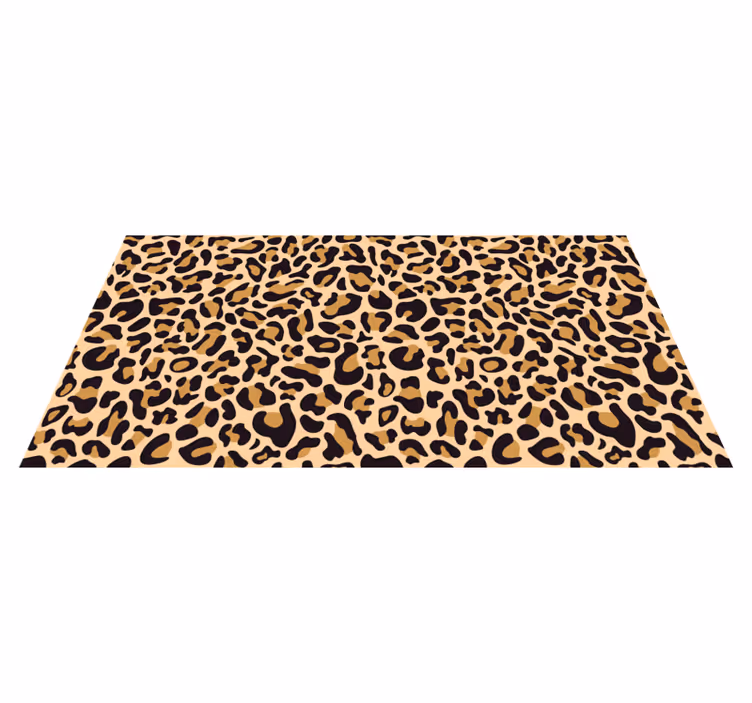 Leopardí vinylový koberec se zvířecím potiskem - TenStickers