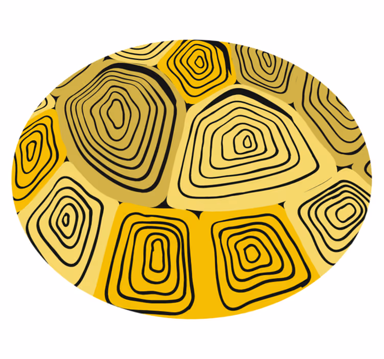 Vinylový koberec se vzorem žluté želvy - TenStickers