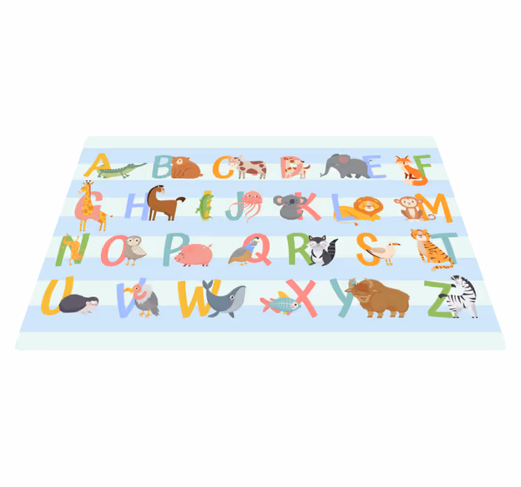 S koberci vinylové abecedy - TenStickers
