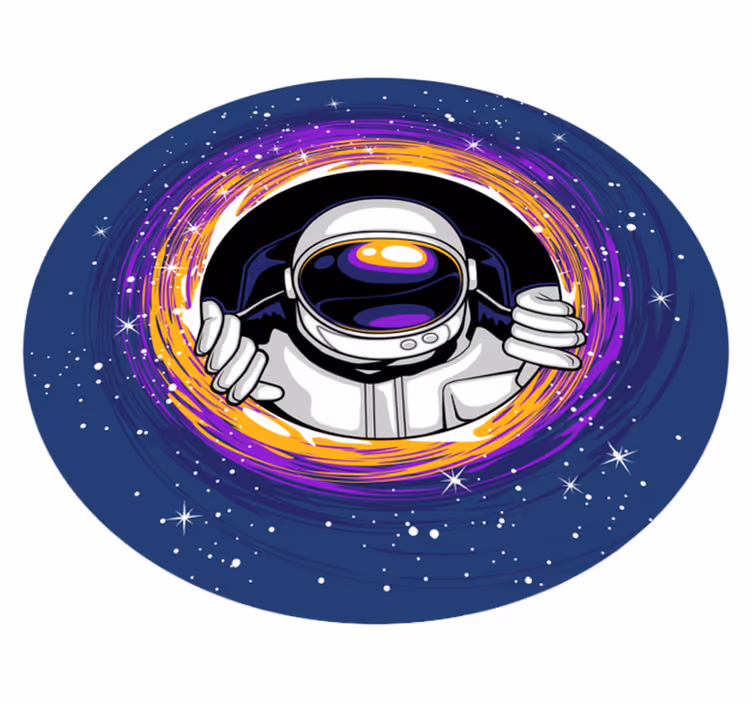 Astronaut ve vesmíru dětský vinylový koberec - TenStickers