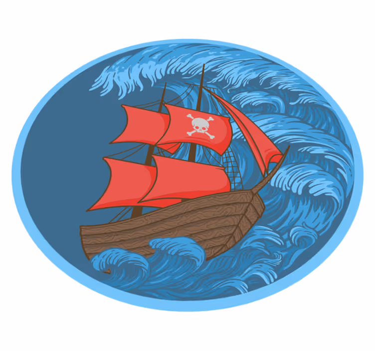 Vinylový koberec pro pirátskou loď - TenStickers