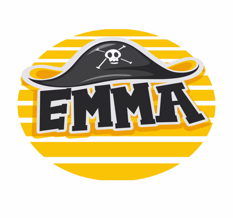 S pirátskou tématikou Vinylový koberec se jmény - TenStickers