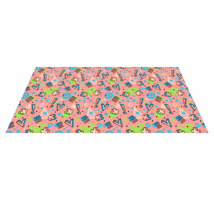 Hravá geometrie Ostatní Vinylový koberec - TenStickers