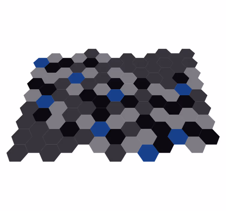 šestiúhelníkové odstíny Geometrický vinylový koberec - TenStickers