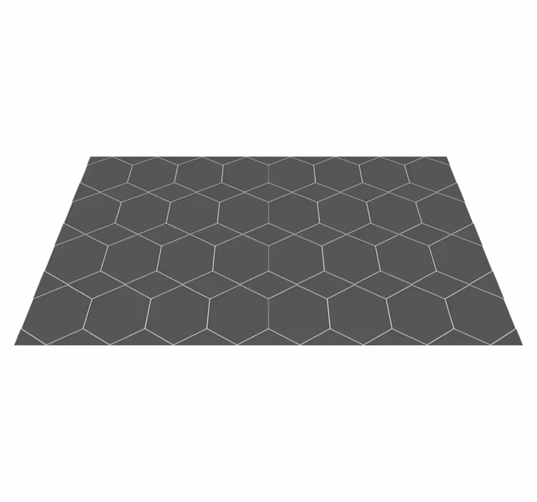 Bílé a šedé šestiúhelníkové geometrické koberce - TenStickers
