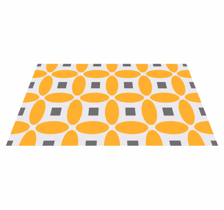 Oranžový okvětní lístek moderní dlaždice geometrické koberce - TenStickers