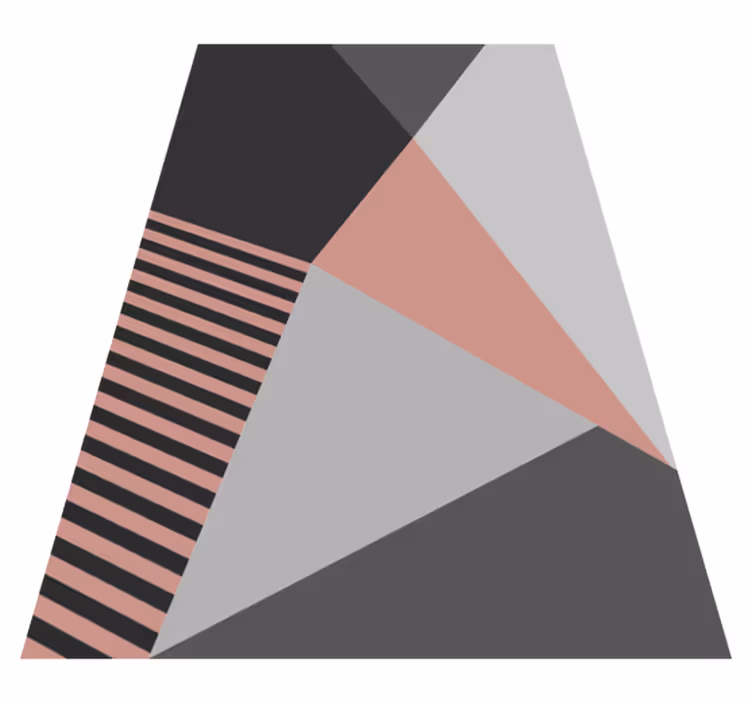 Trojúhelníkový geometrický motiv Moderní vinylový koberec - TenStickers