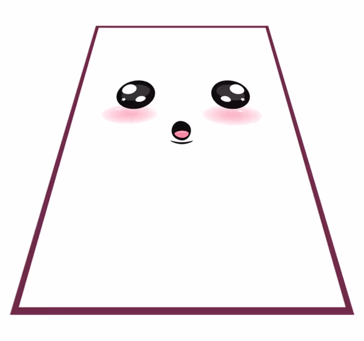 Roztomilý anime oči teen vinylový koberec - TenStickers