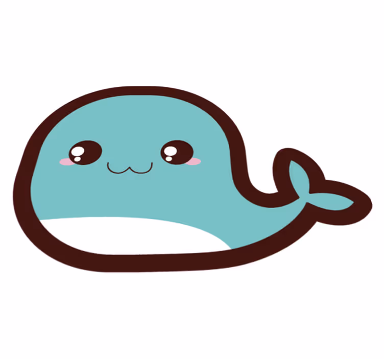 Vinylový koberec se zvířecími velrybami - TenStickers