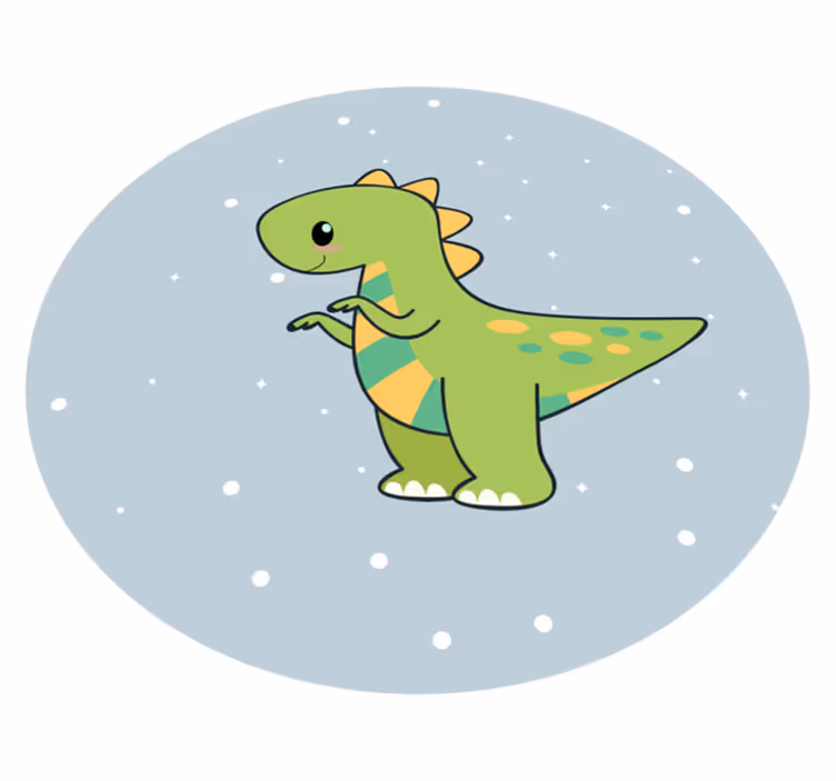 Anime dinosaur zvířecí koberec - TenStickers