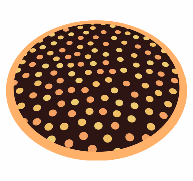 Tečkovaný kruh Pruhovaný vinylový koberec - TenStickers