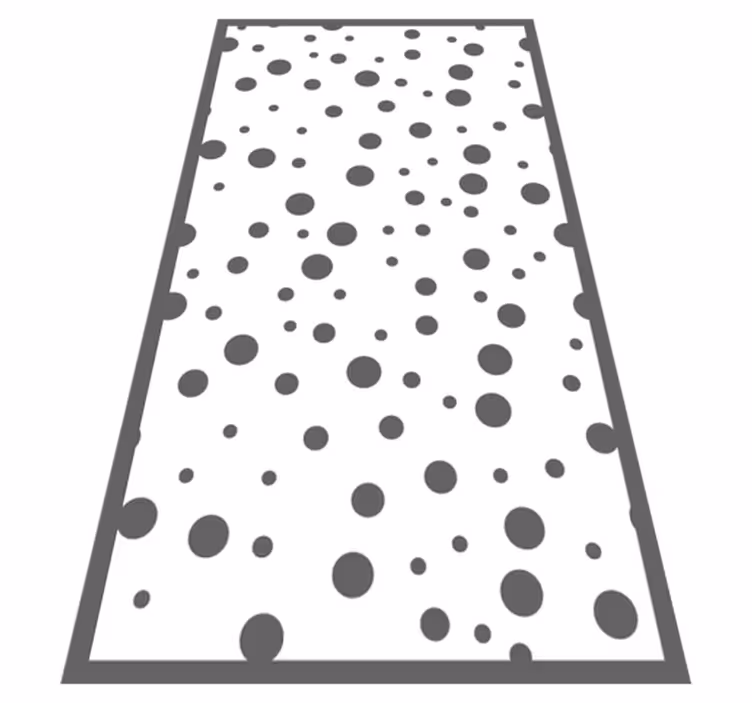 šedé a bílé puntíky geometrické koberce - TenStickers