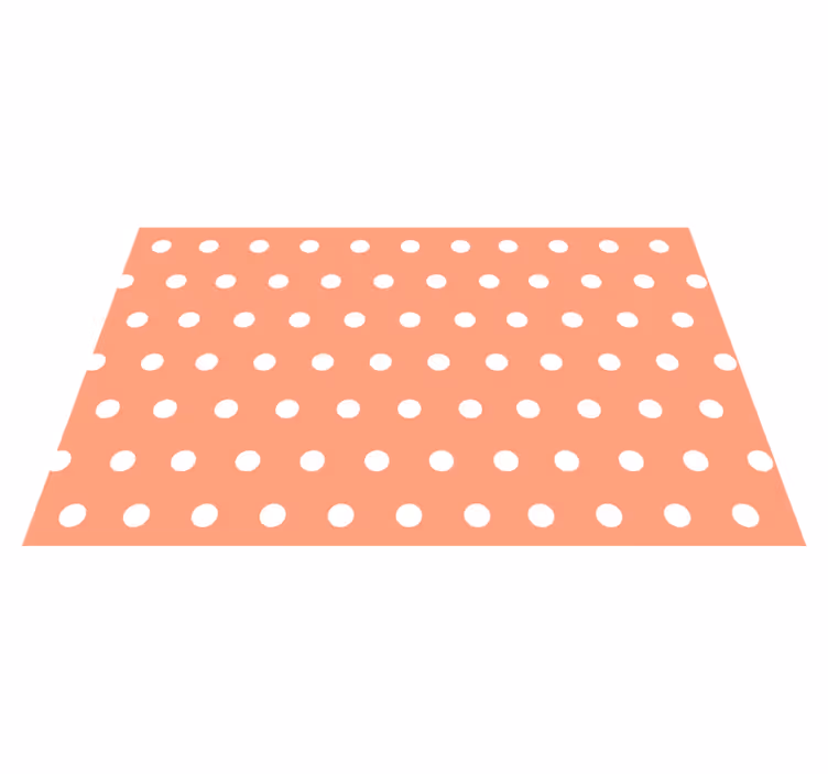červené a bílé puntíky geometrické koberce - TenStickers